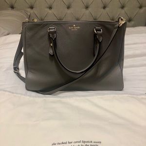 Kate Spade Large Gray Satchel Bag